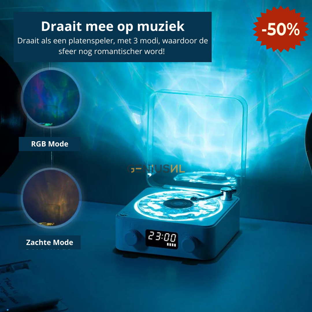 Mini Retro™ Bluetooth Speaker | Luister naar muziek terwijl je geniet van een fantastische lichtshow