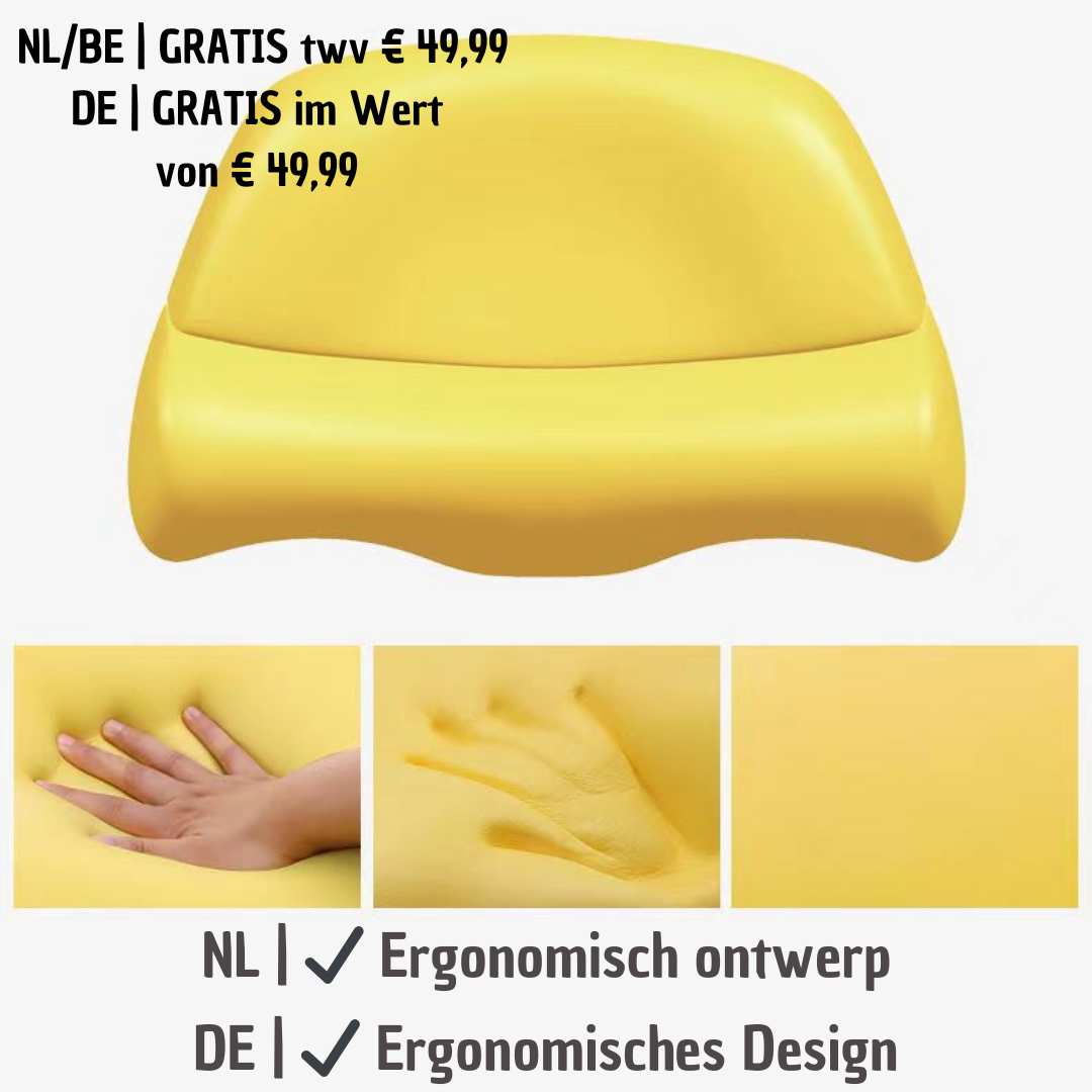 KnieSupport™ Knie Steun Kussen van €99,99 voor €49,99! + GRATIS  PosturePro™ Ergonomisch Nek Kussen twv €49,99!