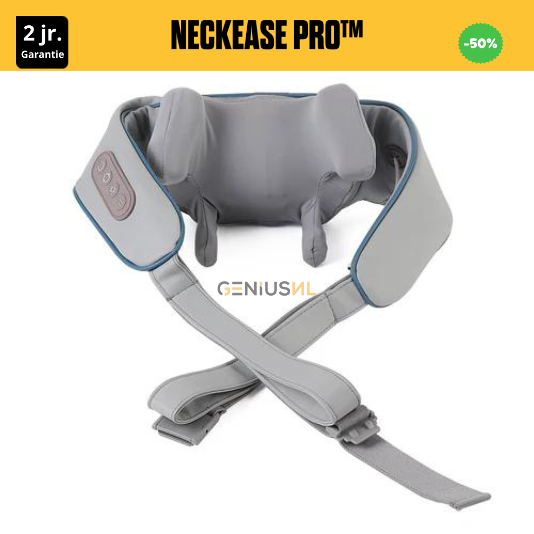 NeckEase Pro™ 3D Nekmasseur  | Verwarmd en masseert uw nek/schouders | 2 jr. Garantie