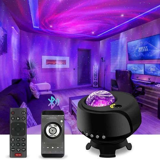 Genius™ Galaxy Projector | Betoverende Noorderlicht Projector met Ingebouwde Bluetooth speaker