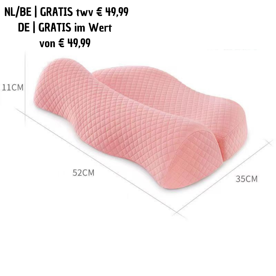 KnieSupport™ Knie Steun Kussen van €99,99 voor €49,99! + GRATIS  PosturePro™ Ergonomisch Nek Kussen twv €49,99!