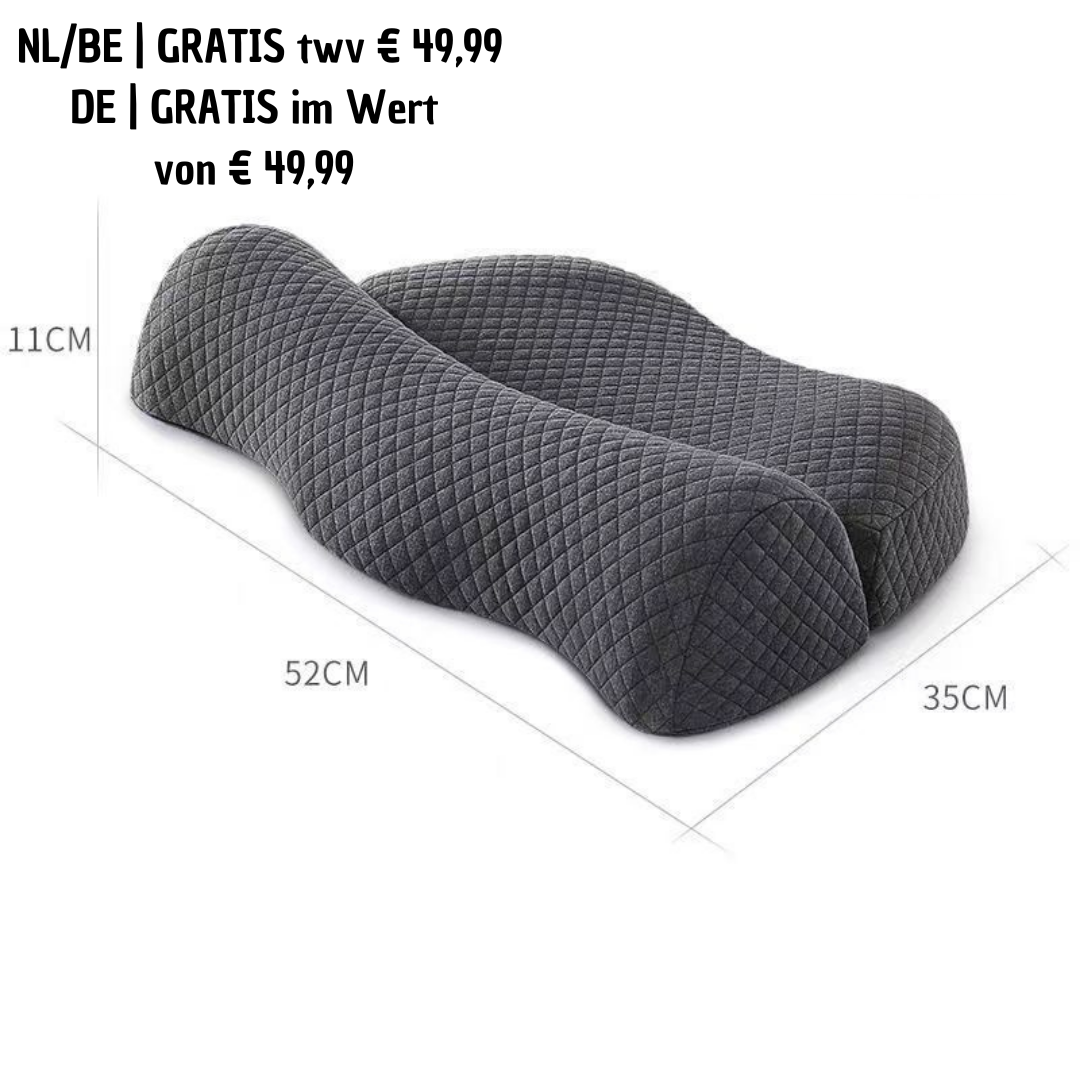 KnieSupport™ Knie Steun Kussen van €99,99 voor €49,99! + GRATIS  PosturePro™ Ergonomisch Nek Kussen twv €49,99!