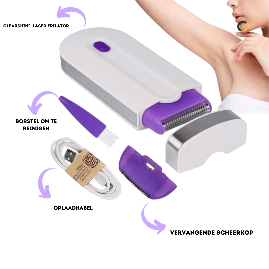 ClearSkin™ Laser Epilator | De ultieme oplossing voor haarverwijdering