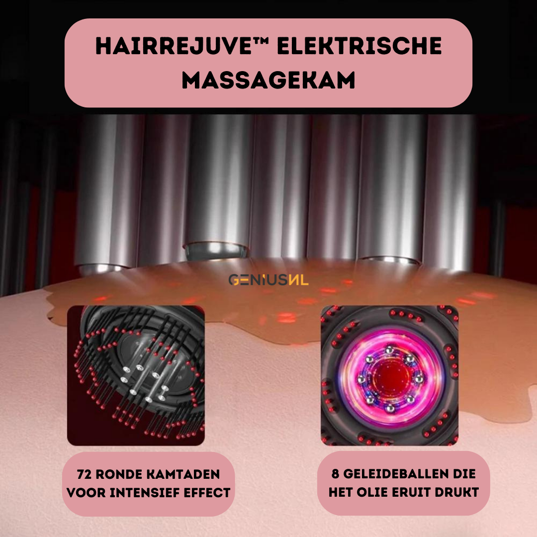 HairRejuve™ Elektrische Massagekam | Stimuleert je haarzakjes voor betere haargroei